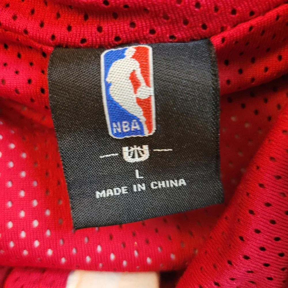 NBA Miami Heat Windbreaker Mens L Colorblock Hooded Full Zip Jacket